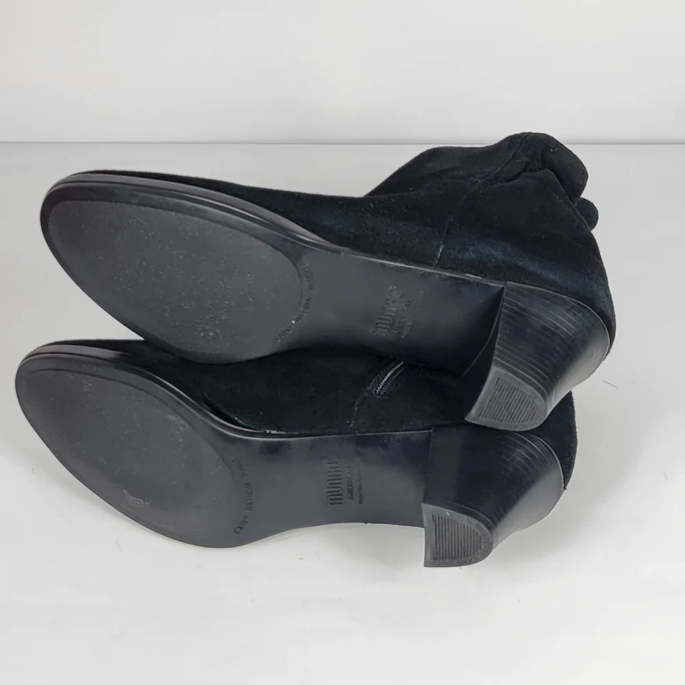 Munro Black Suede Ankle Boots #764 Size 9N